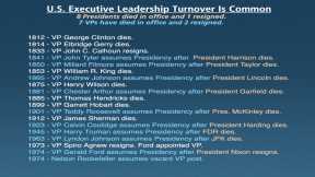 U.S. Executive Branch Leadership Turnover and Misbehavior Is Common